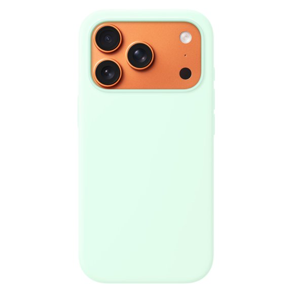 Lpalce for iPhone 17 Pro Max Silicone Case, Compatible with MagSafe and Camera Control Button,With Two Connection Points Soft-touch Slim Fit Magnetic Phone Protection Cover 6.9＂ - Aquamarine