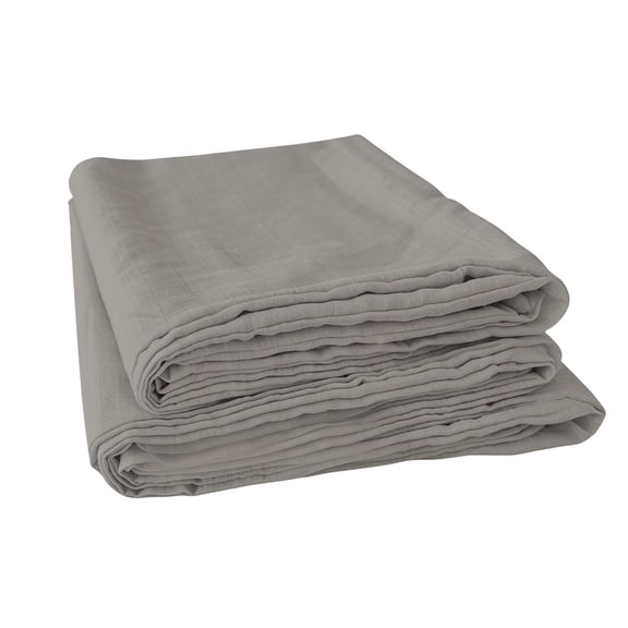 Lpmadey Summer Double-Layer Gauze Flat Sheet – Lightweight Breathable Polyester Bed Cover, Wrinkle-Resistant Soft Dormitory Sheet