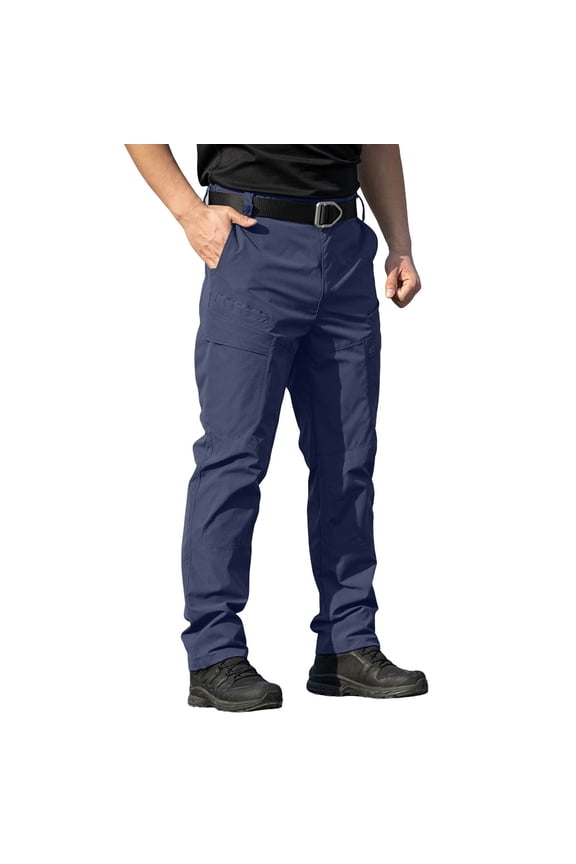 Waterproof Tactical Pants for Men Durable Ripstop Trousers with Multi-Pockets for Hiking Outdoor Activities