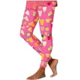thumbnail image 1 of Lpmadey Women's High Waist Geometric Color Block Dot Print Cropped Leggings, Slim Fit Workout Yoga Casual Athletic Pants, 1 of 4
