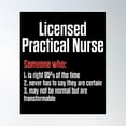 thumbnail image 1 of Lpn Licensed Practical Nurse Cool Rn Nursing Poster Wall Art, Modern Wall Decor, 16x24 UNFRAMED, 1 of 3
