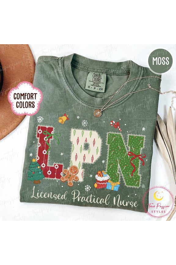 Lpn Nurse Licensed Practical Winter Graphic T-Shirt All Size S-3XL