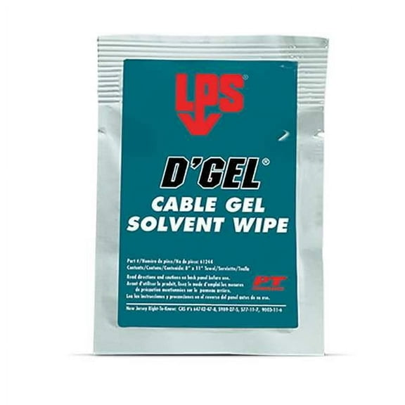 Lps Solvent and Degreaser Wipes,11"x8",1 ct 61244
