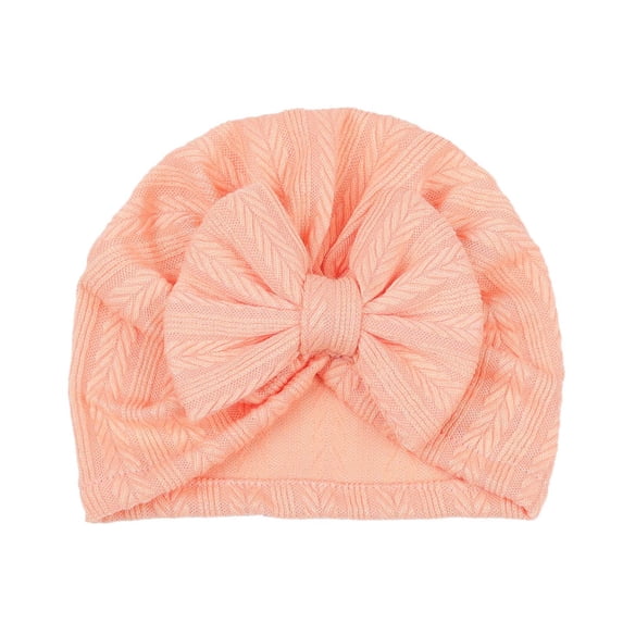 LpwkSSA 0-24 Months Newborn Girls' Hats Infant Big Bow Hat Baby Shower Toddler Kid Headwrap (Orange,Free Size)