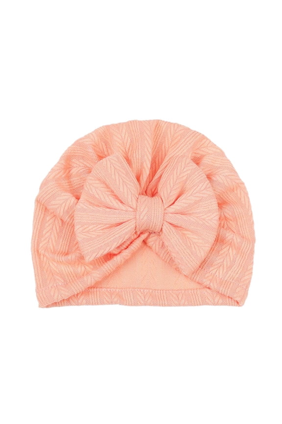 0-24 Months Newborn Girls' Hats Infant Big Bow Hat Baby Shower Toddler Kid Headwrap (Orange,Free Size)