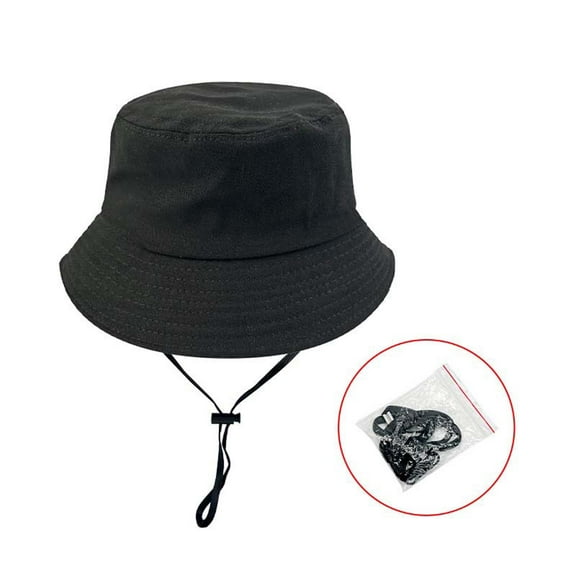 LpwkSSA Baby Sun Hat Toddler Boys Girls Summer Hats Baby Bucket Cap Kids Beach Hats (Black,Free Size)