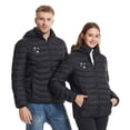 thumbnail image 1 of LpwkSSA Heated Puffer Coat For Men Winter Coats 8 Heated USB Intelligent Constant Temperature Heated Windproof Plus Size Coat Winter Jacket Black M, 1 of 8