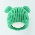 thumbnail image 1 of LpwkSSA Kids Winter Beanie Hat Baby Warm Knit Hairball Thick Ski Caps Toddler Cute Beanie for Girls Boys Aged 1-6 Years (Green,Free Size), 1 of 3