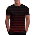 thumbnail image 1 of LpwkSSA Men Casual Round Neck Printing Pullover Fitness Sports Shorts Sleeves T Shirt Blouse Red L, 1 of 5