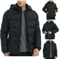 thumbnail image 1 of LpwkSSA Men's Cardigan Hooded Coats Casual Fashion Zipper Cardigans Hooded Open Zipper On Both Arms Sweatshirt Pocket Coat Gray XL, 1 of 7