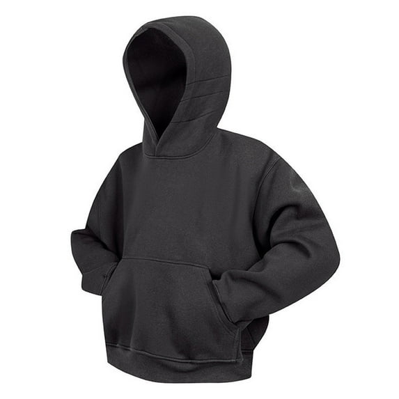 LpwkSSA Men's Casual Fashion Hoodie Lightweight Hooded Sweatshirt Pollover Long Sleeve Stand Collar Solid Coat with Kanga Pocket Gray M