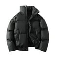 thumbnail image 1 of LpwkSSA Men's Down Padded Coat Lightweight Puffer Jacket Winter Warm Insulated WaterCoat Casual Fashion Waterproof Jacket Black L, 1 of 8