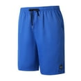 thumbnail image 1 of LpwkSSA Men's Drawstring Layer Loose Straight Leg Five Quarter Shorts Blue M, 1 of 8