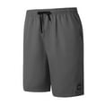 thumbnail image 1 of LpwkSSA Men's Drawstring Layer Loose Straight Leg Five Quarter Shorts Gray XXL, 1 of 8