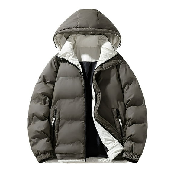 LpwkSSA Men's Hooded Casual Jacket Slim Fit Zipper Pocket Lightweight Soft Fabric Long Sleeve Outdoor Sports Coats Stylish Jacket for Work and Everyday Wear Green XXL