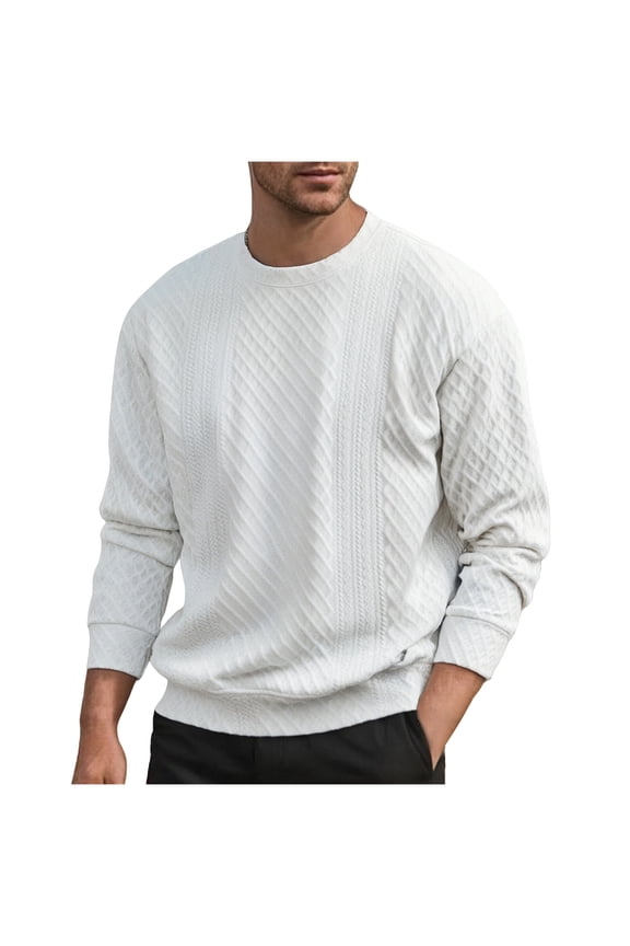 Men's Long Sleeve Round Neck Hoodie Pullover Fashion Casual Comfortable Nylon Spandex Solid Color Soft Lightweight Outdoor Daily Wear Stylish Apparel Beige XXXXXL