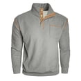 thumbnail image 1 of LpwkSSA Men's Quarter Zip Sweatshirts Fashion Stand Collar Long Sleeve Pullovers Fall Winter Casual Fleece Patchwork Sweatshirts with Front Pocket Gray XL, 1 of 6