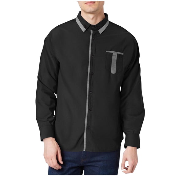 LpwkSSA Men's Sport Coats Fashion Leisure Windbreaker Solid Color Zipper Long Sleeve Hooded Casual Outwear Coat With Pockets Black XXXL