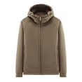 thumbnail image 1 of LpwkSSA Men's Sports Coats Multi Pockets Casual Fashion Loose Mountaineering Tooling Outdoor Long Sleeve Hooded Casual Outwear Jackets Brown XXXL, 1 of 5