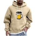 thumbnail image 1 of LpwkSSA Men's Sports Hoodies Graphic Print Long Sleeve Pullover Drawstring Hooded Sweatshirt Soft Fall Winter Sweatshirts With Pocket Yellow L, 1 of 5