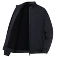 thumbnail image 1 of LpwkSSA Men's Winter Hoodless Cotton Padded Coats Zipper Warm Down Jacket Cardigan Pocket Windproof Long Sleeve Padded Coat Black XXXXL, 1 of 8