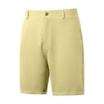 thumbnail image 1 of LpwkSSA Mens Flat Front Golf Shorts Lightweight Fabric Design Quick Dry Relaxed Silhouette for Golf Activities Yellow XXXL, 1 of 3