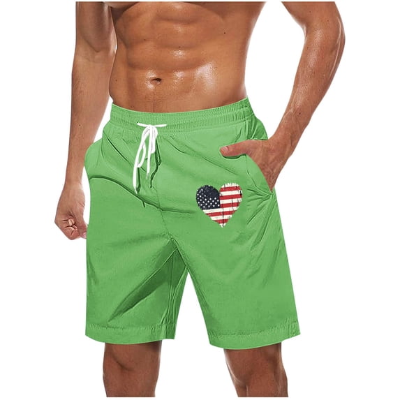 LpwkSSA Mens Nautical Stripe Swim Trunks Quick Dry Fabric Design Moisture Wicking Relaxed Silhouette for Water Sports Green XXXL