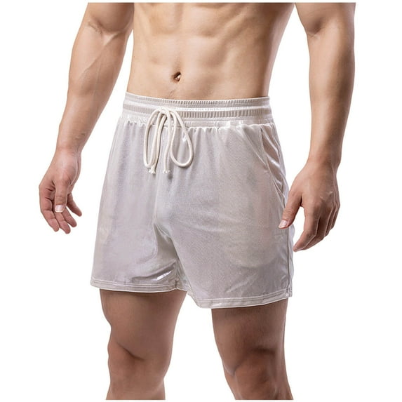 LpwkSSA Mens Performance Swim Trunks Quick Dry Fabric Design Elastic Waistband Relaxed Silhouette for Beach Trips Beige XXXL