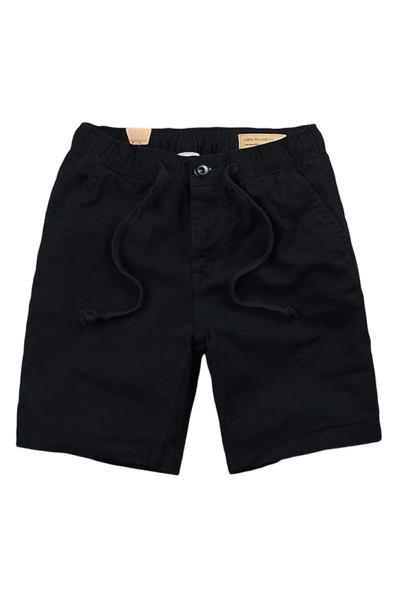 Mens Relaxed Fit Cargo Shorts Adjustable Drawstring Design Stretchy Fabric Relaxed Silhouette for Outdoor Activities Black XXXL