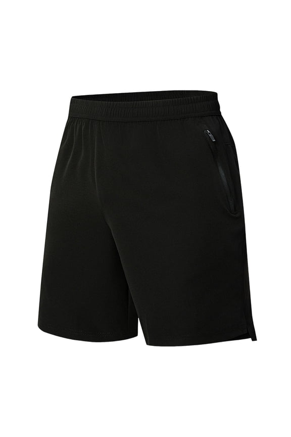 Mens Slim Fit Athletic Shorts Elastic Waistband Design Moisture Wicking Fabric Relaxed Silhouette for Gym Sessions Black XL