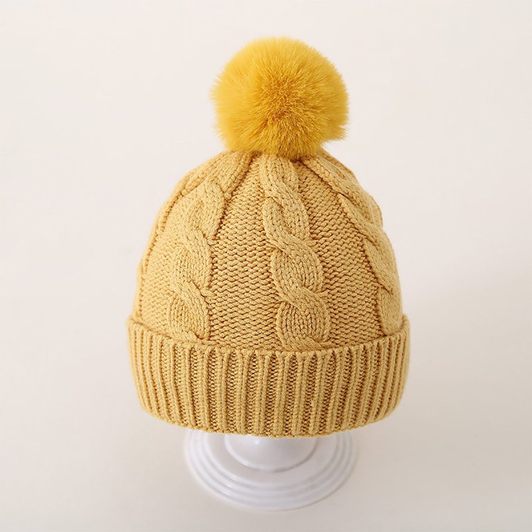 LpwkSSA Winter Knit Baby Hat Twisted Warm Beanie for Boys Girls