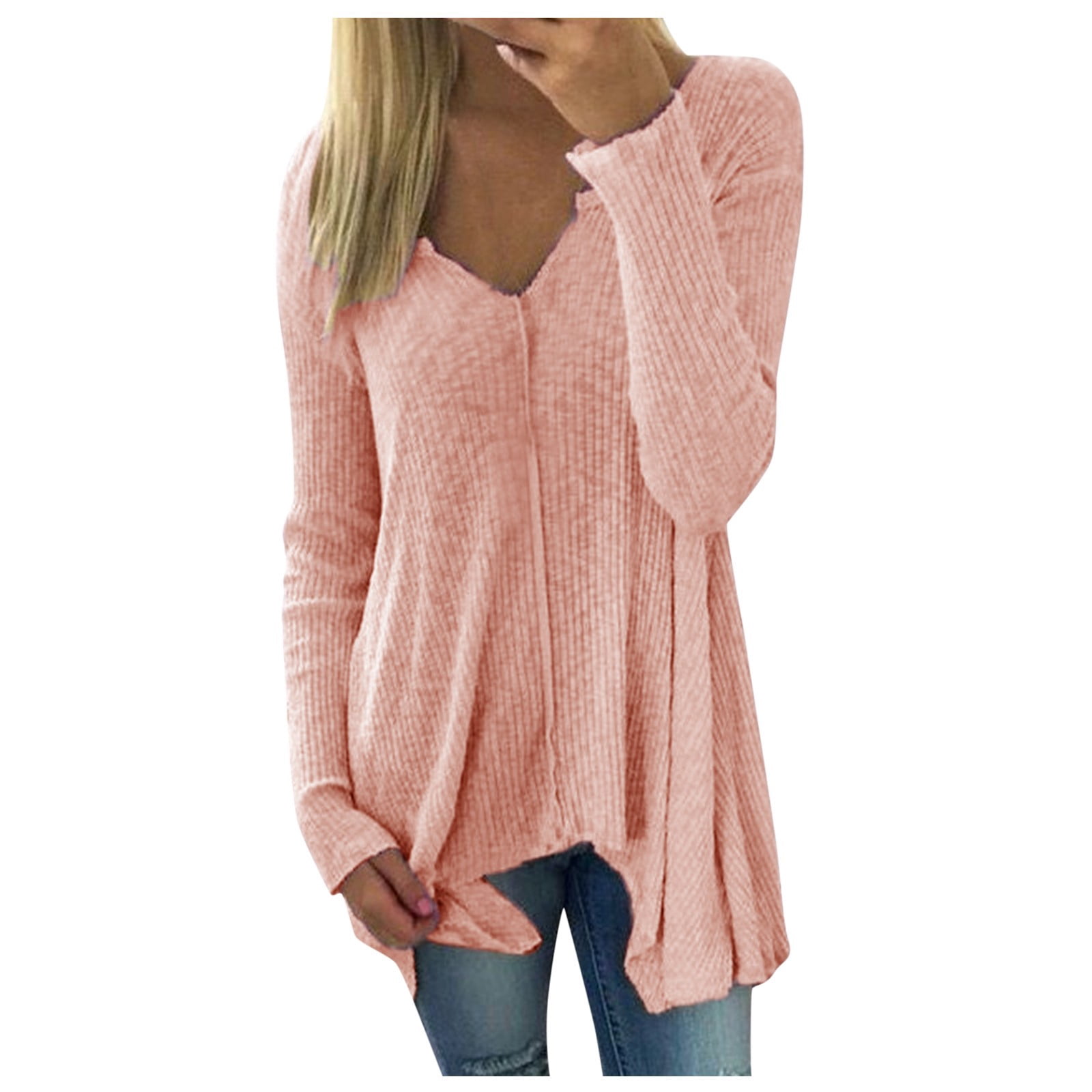 Lqideymx Ladies Clothes Sale Clearance White Sweaters for Women Fall