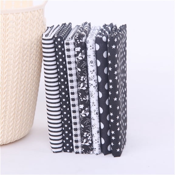 Lqyan 7Pcs Handmade Diy Cotton Cloth Pure Cotton Small Floral Fabric 25Cm*25Cm, Cotton Crafts Fabric Bundle Patchwork Squares Quilting Sewing Patchwork Diy 7Pcs