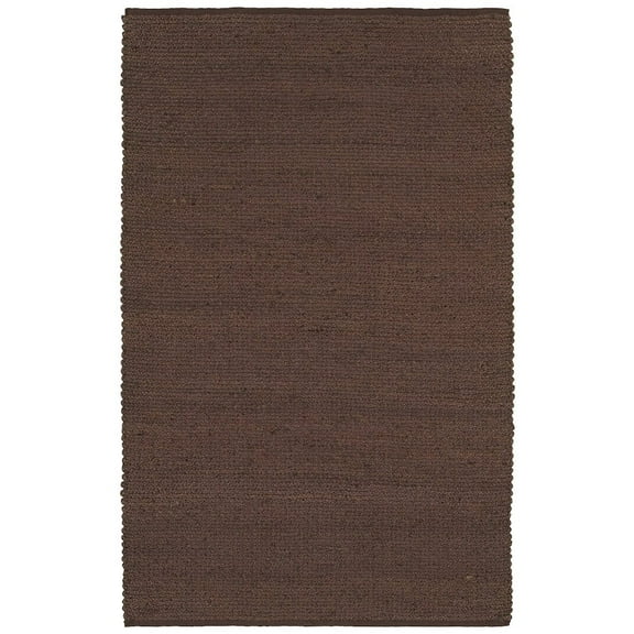 LR Home Elite Jute Area Rug Indoor in Brown, 9' x 12'