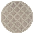 thumbnail image 1 of Lr Home Sinuous Ivory 4 Feet Moroccan Trellis Round Area Rug, 1 of 2
