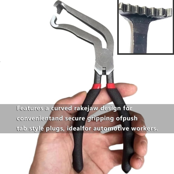 Lrdan 60° Electrical Disconnect Pliers Fuel Line Petrol Clip Pipe Pliers Repair Tools