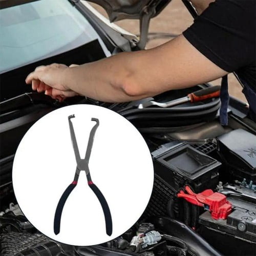 Lrdan 8" Electrical Disconnect Pliers Fuel Line Clip Spark Plug Removal Repair Tool