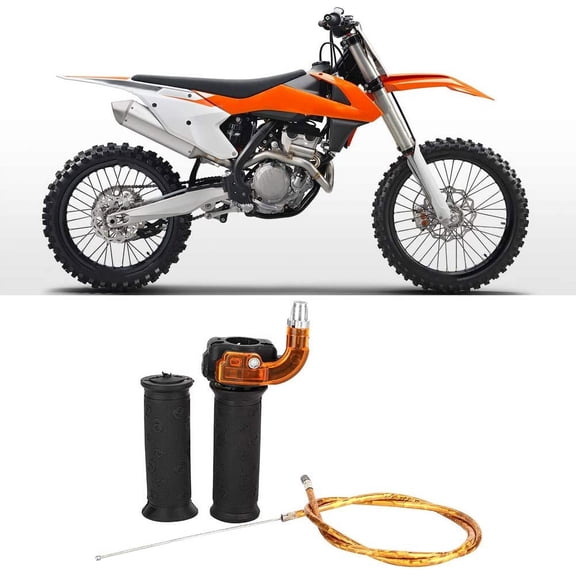 Lrdan Twist Throttle Grip with 39" Cable for 47cc 49cc Mini Bike Dirt Bike ATV Quad 7/8" Handlebar Throttle Assembly