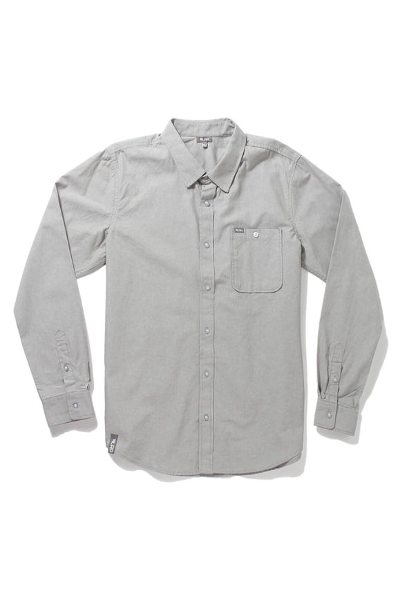 RC Chambray Long Sleeve Woven Shirt Graphite