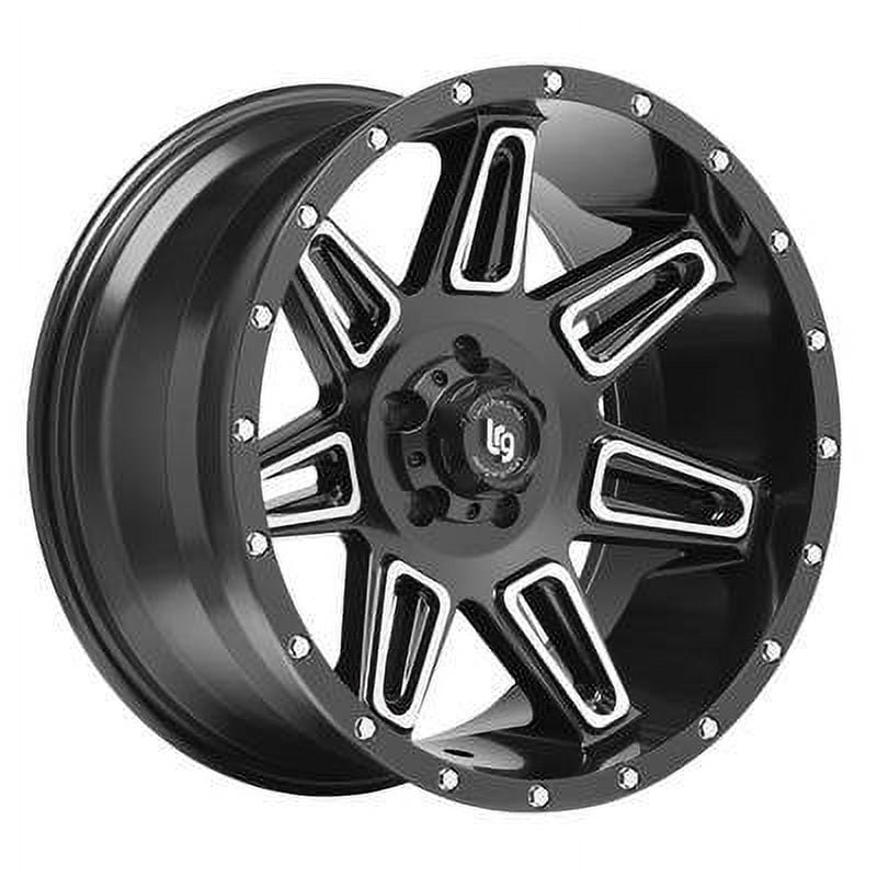 Lrg Rims 20x10 5x5 5BS Offset -12mm Matte Black 11721073312N - Walmart.com
