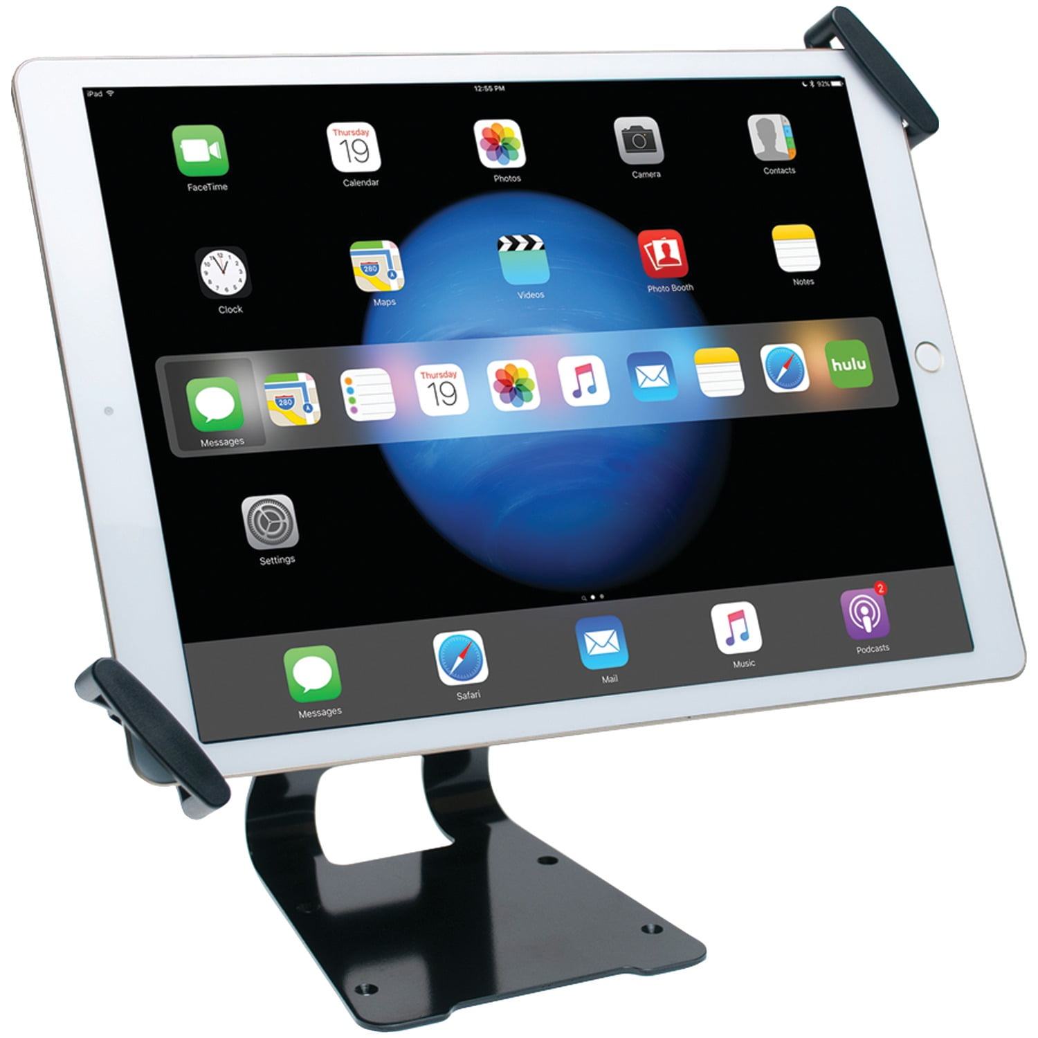 Secure Tablet Stand - Anti-theft Universal Tablet Holder for Tablets up to  10.5 - Lockable & K-Slot Compatible - Desk / VESA / Wall Mount - Security