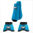 thumbnail image 1 of Lrg Turquoise Relentless Trevor Brazile Horse Front Leg Sport 2 Bell Boot, 1 of 3