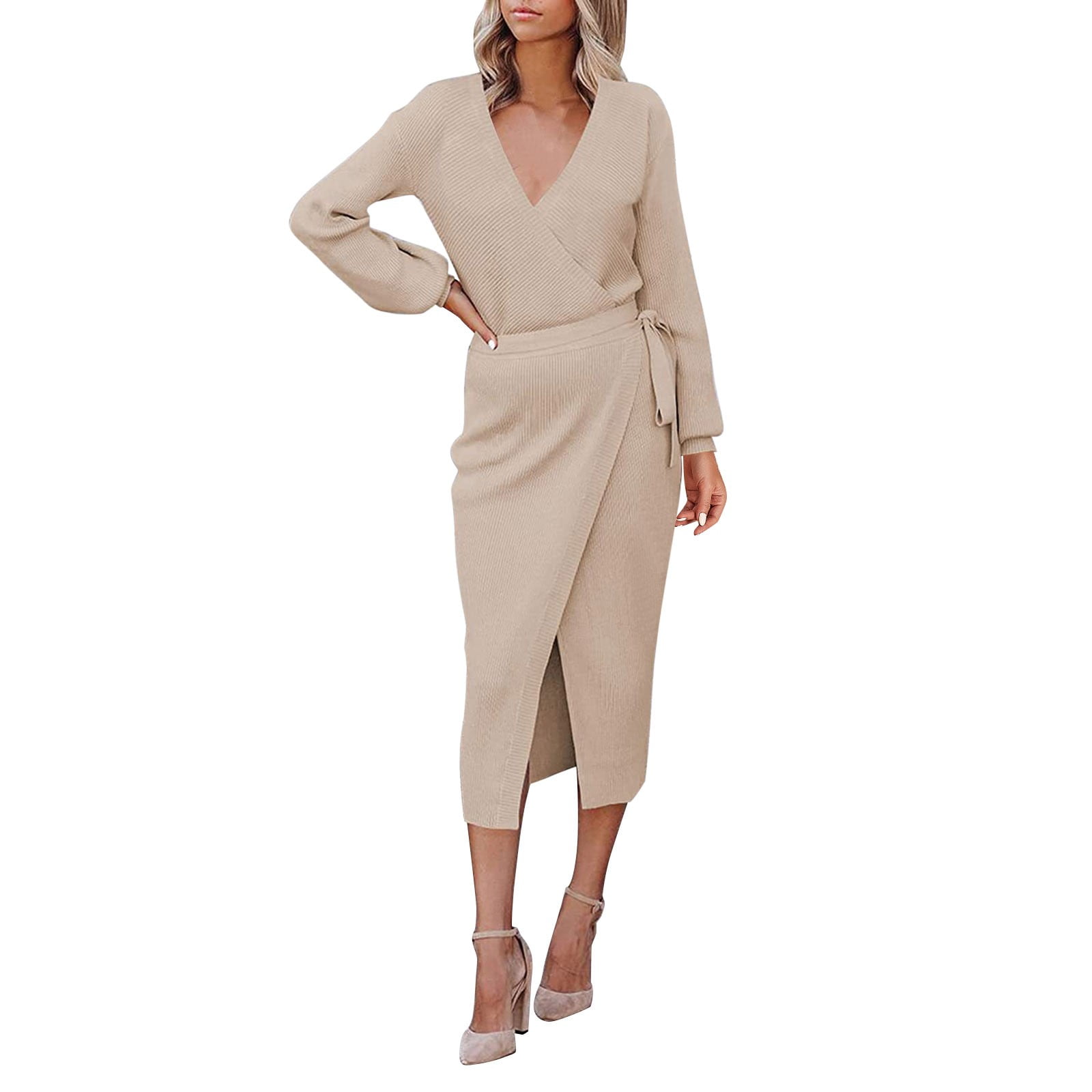 edikted knit back slitted maxi dress Knit Back Slitted Maxi Dress – edikted