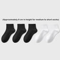 thumbnail image 1 of Lroveb Ankle Socks for Men 5Pc Socks Mens Summer Sweat Absorbent Mid Tube Black Business Sports Stockings Socks, 1 of 9