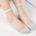 thumbnail image 1 of Lroveb Ankle Socks for Women Women's Socks Solid Color Basic Crystal Stockings Multi Selection Simple Glass Socks, 1 of 3