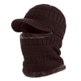 thumbnail image 1 of Lroveb Balaclava Hats for Men Full Face Cover Winter Knitted Hat Warm Cycling Ski Women Windproof Hood Heavyweight Thermal Fleece Hat, 1 of 2
