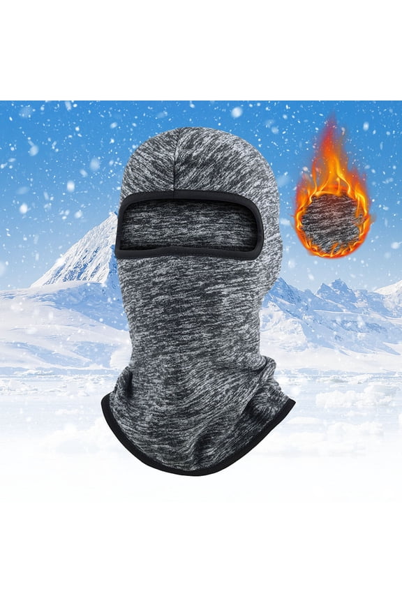 Balaclava Hats for Women Full Face Cover Fall Winter Outdoor Thickened Warm Ski Fleece Cationic Riding Hat