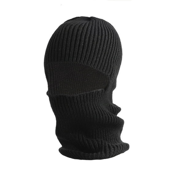 Lroveb Balaclava Hats for Women Full Face Cover Winter Collar Men Soft Warm Knit Hat Ski Stocking Cap Hat