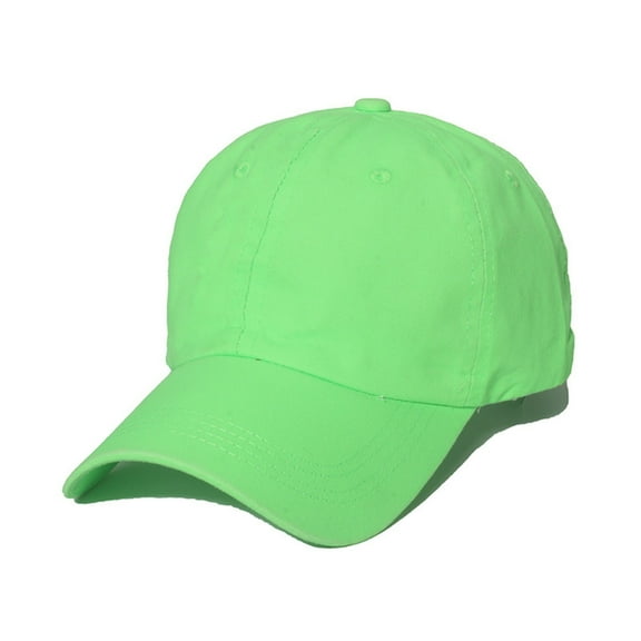 Lroveb Baseball Caps for Women Female Summer Casual Solid Fluorescence Color Cap Adjustable Hat Visors Visor Hat