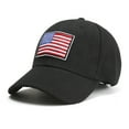 thumbnail image 1 of Lroveb Baseball Caps for Women Flag Embroidered Washed Soft Cotton Fitting Cap Men Visor Hat, 1 of 4